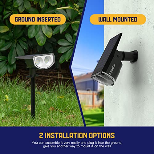 Solar Color Changing Waterproof Outdoor Spot Lights, 2 Pack X636992