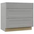 Dove Gray Shaker Pots and Pans Drawer Base Kitchen Cabinet (36 in. x 34.5 in. x 24 in.) M24976