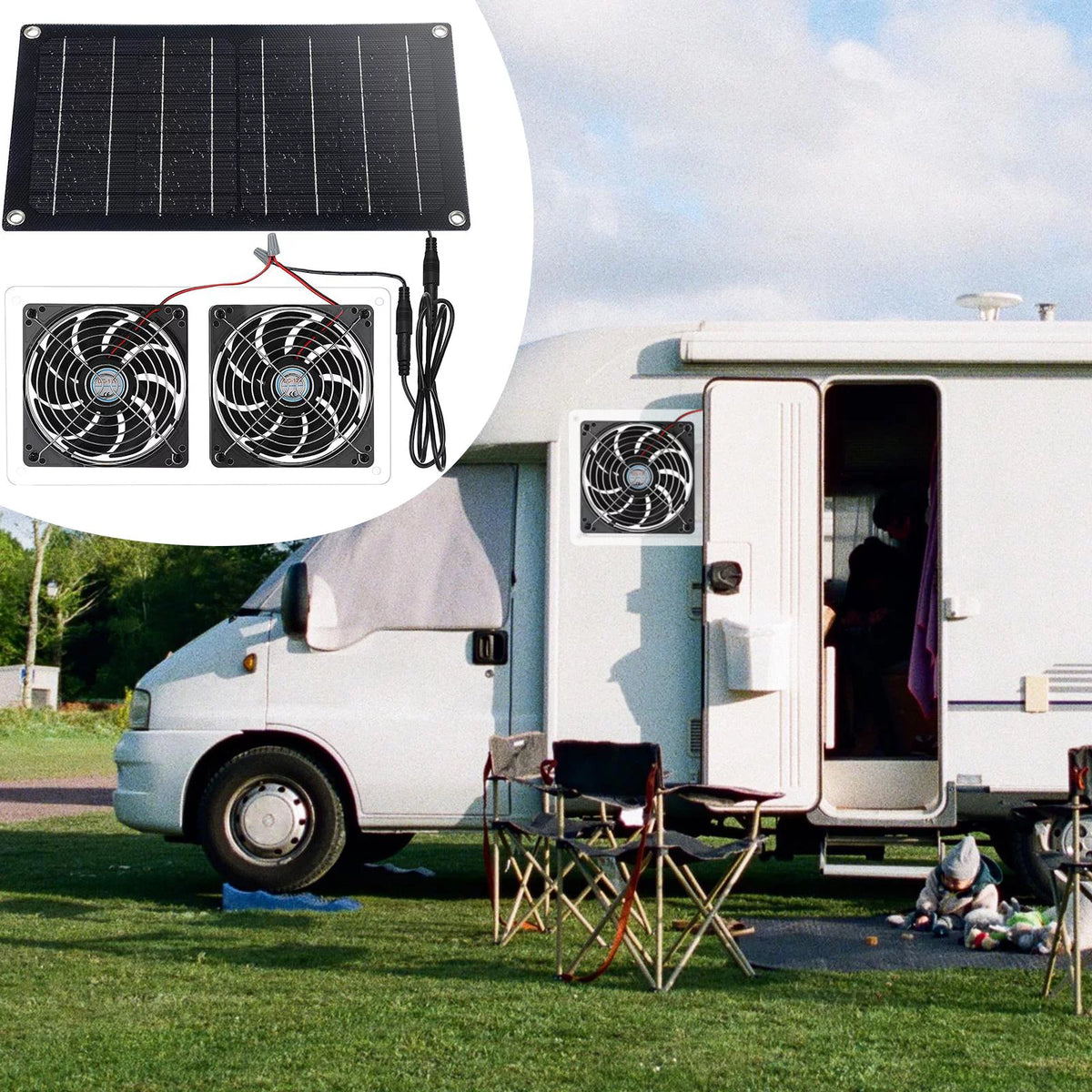 Waterproof Solar Fan Ventilator I68528