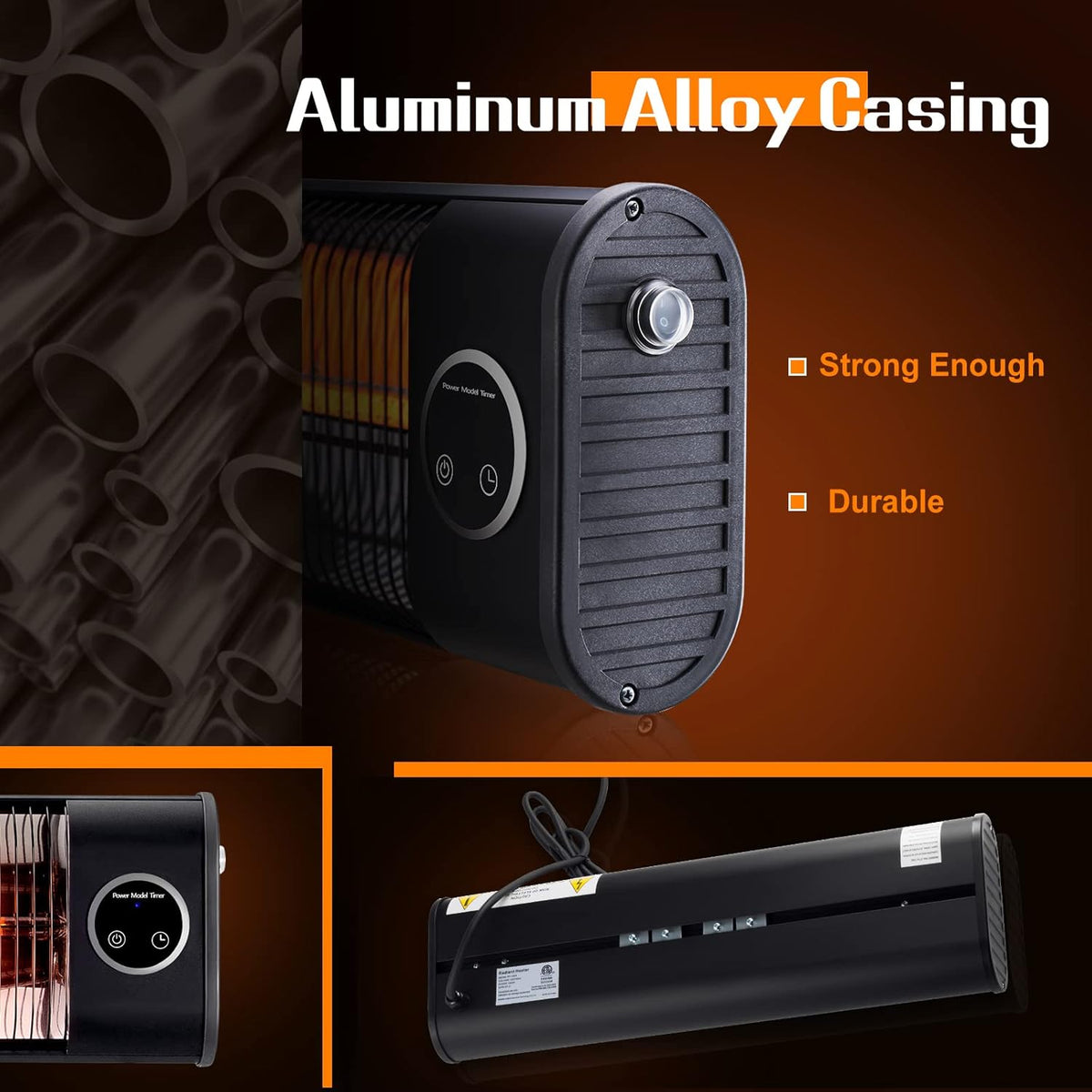 1500W Electric Infrared Patio Heater F911853