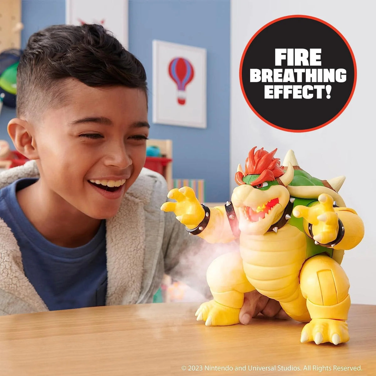 7 inch Bowser Action Figure with Fire Breathing Effects F719