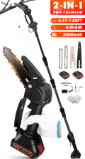 2-in-1 Cordless Pole Saw and Mini Chainsaw with Extension Rod O4980