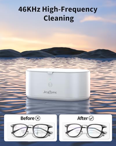 Ultrasonic Jewelry Cleaner Machine 20oz 46KHz 304 Stainless Steel I801