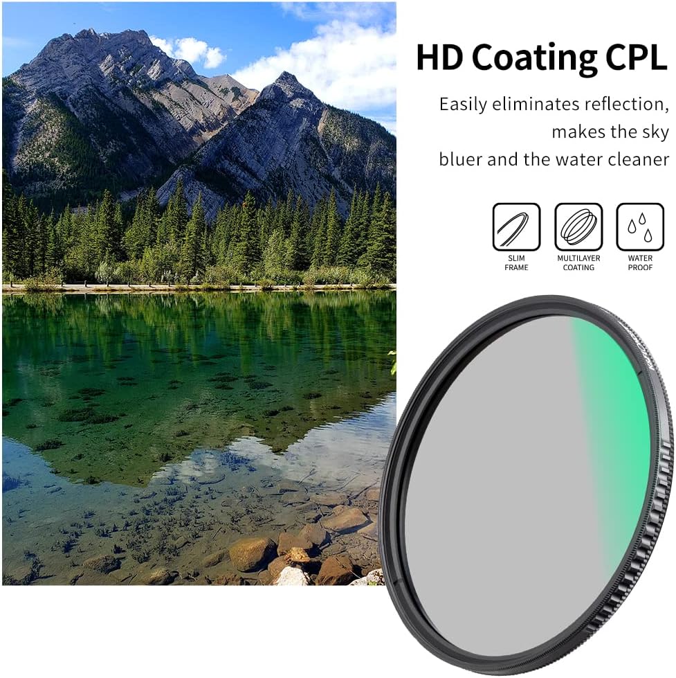 52mm Circular Polarizer Filter with Multi-Layer Coatings W42352