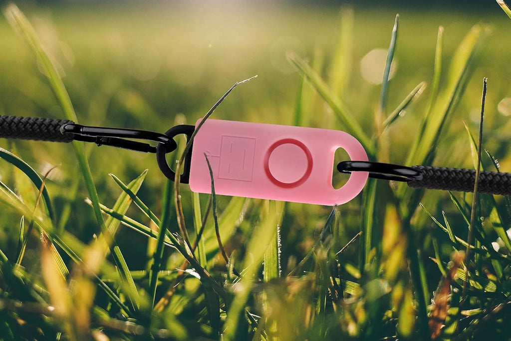 Emergency Alarm with Tripwire Hook, Battery Included, Carabiner Included, Family Pack (5), Pink S261614