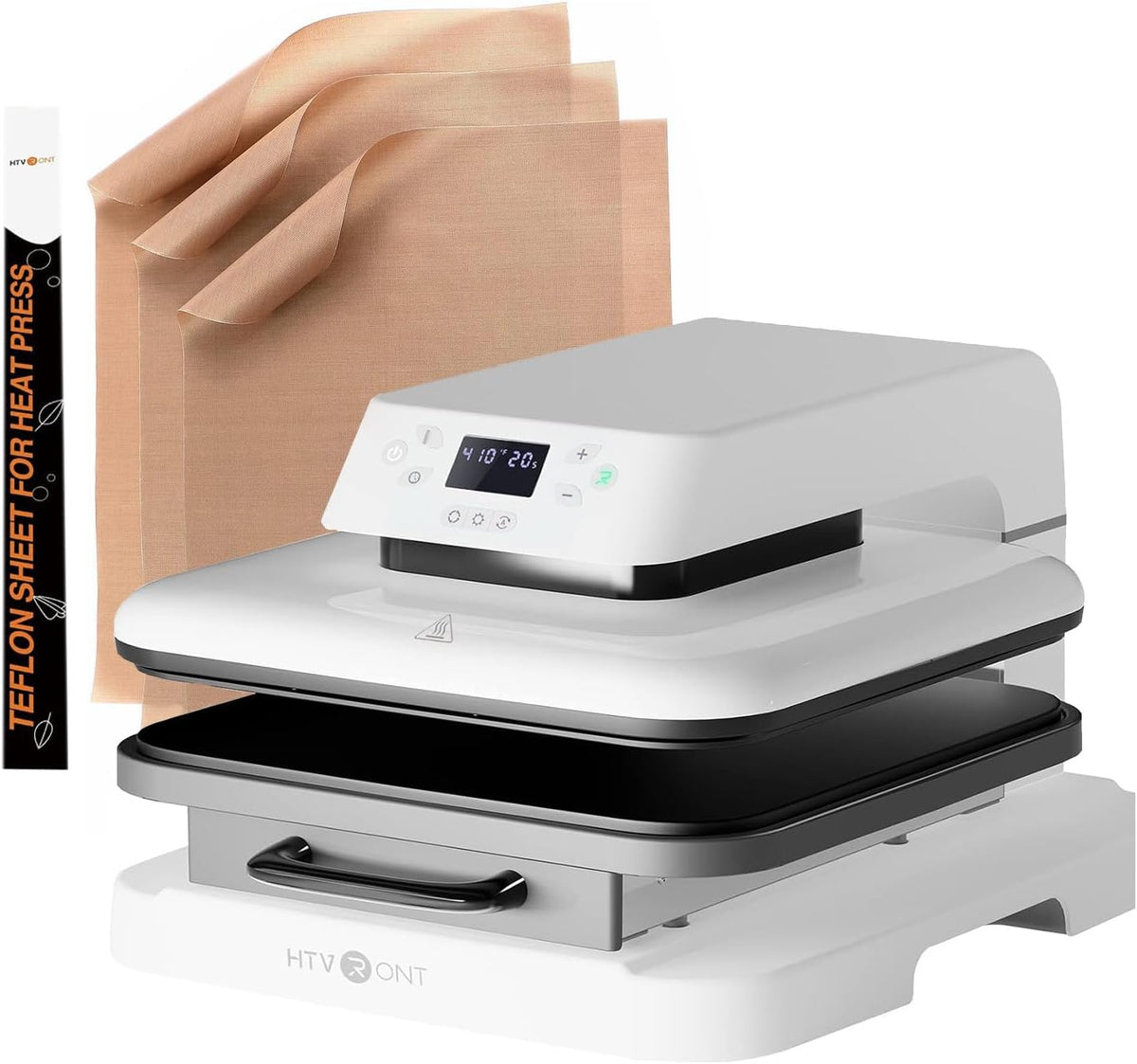 Auto Heat Press Machine 15x15 with 3Pack 12x16" Teflon Sheets Y6316
