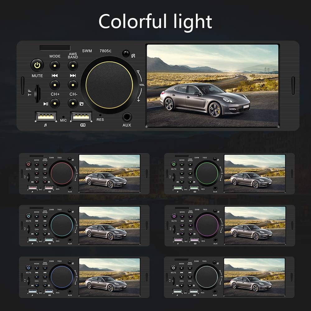 1 Din Car Radio 4.1 Inch Touch Screen Bluetooth Dual USB AUX SD M359