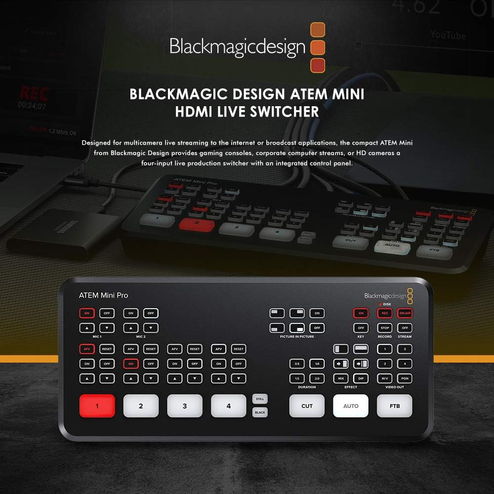 HDMI Live Switcher Basic Bundle with Cables and Cleaning Kit F898872