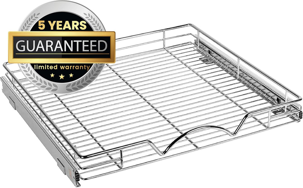 Chrome Heavy Duty Pull Out Drawer Cabinet Organizer A13067