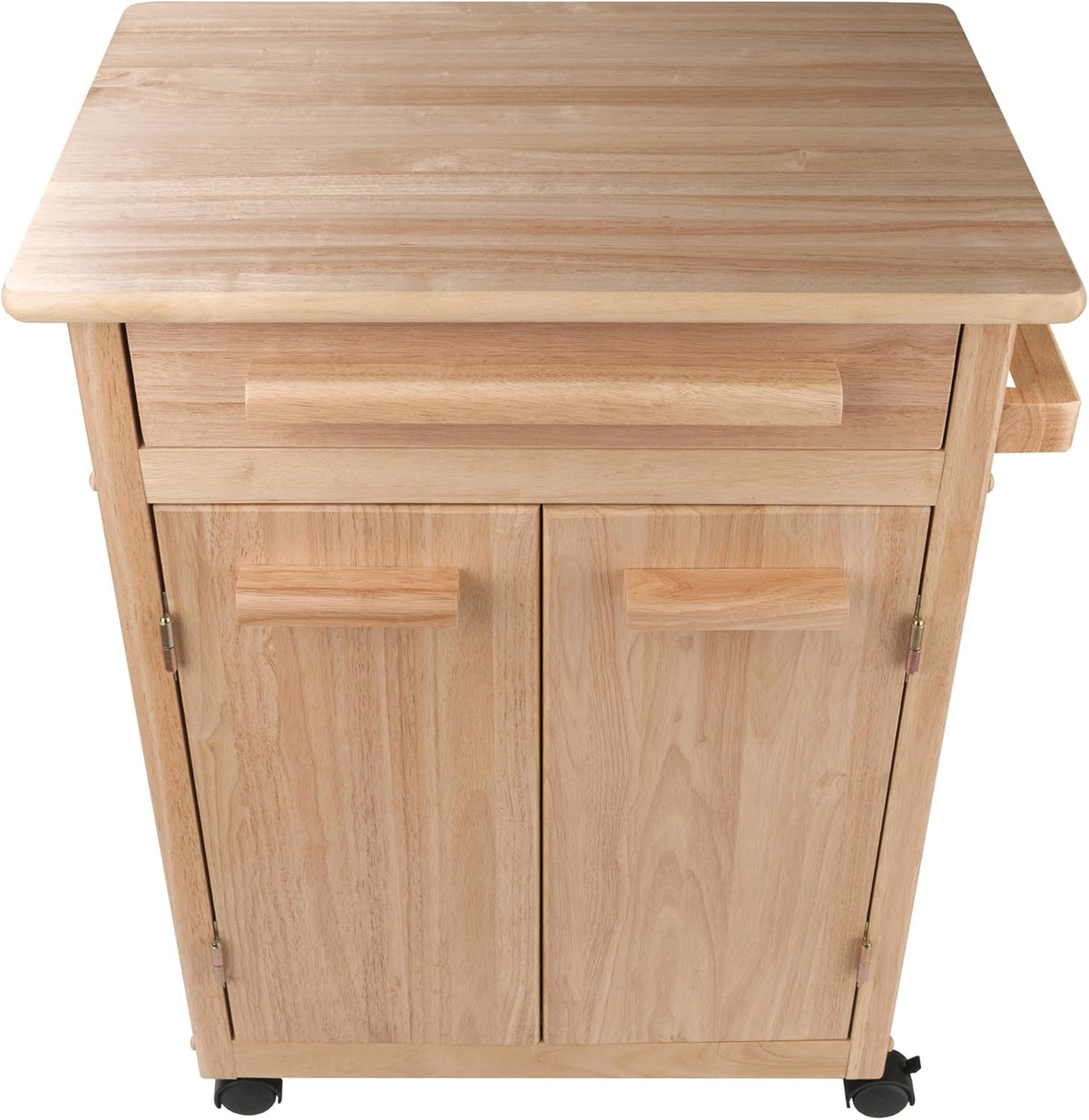 Natural Single Drawer Kitchen Cabinet Storage Cart U234
