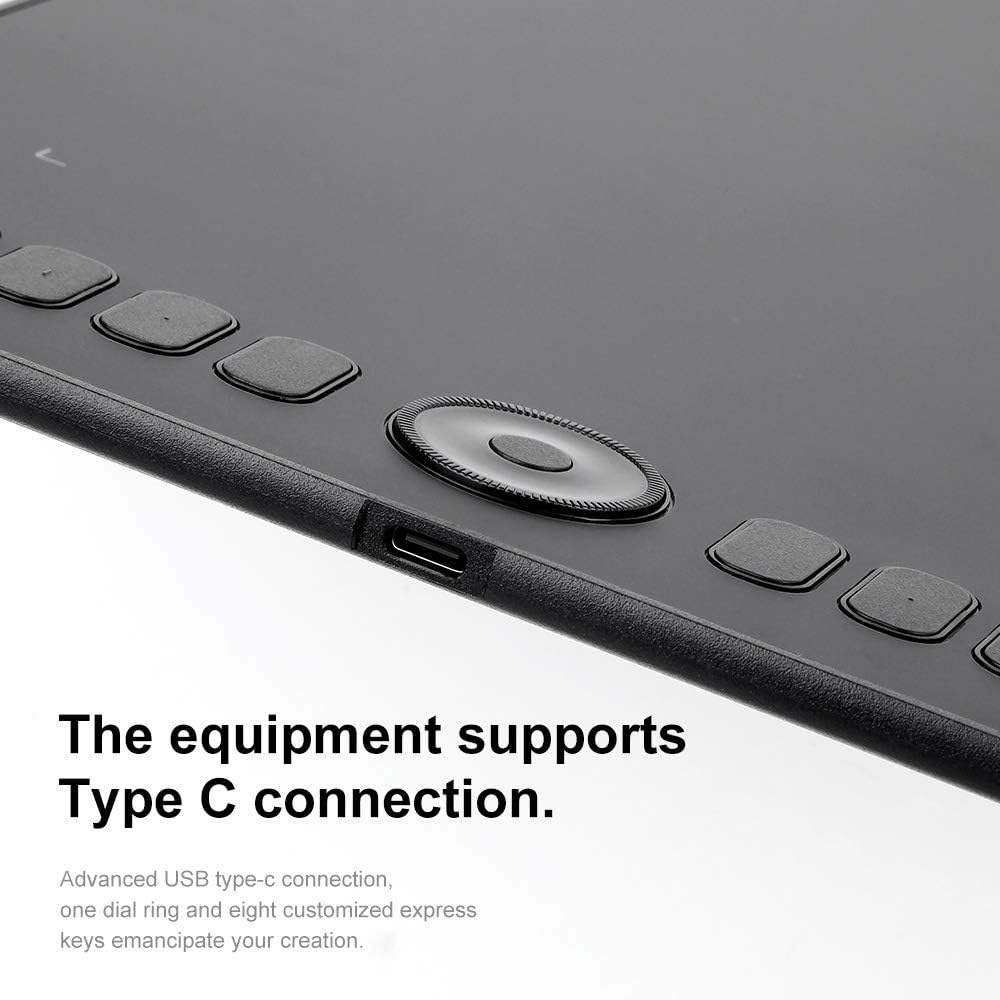 8192 Levels Battery-Free Stylus Graphics Drawing Tablet with 8 Express Keys L2683