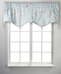 Light Blue Scallop Window Valance W83031