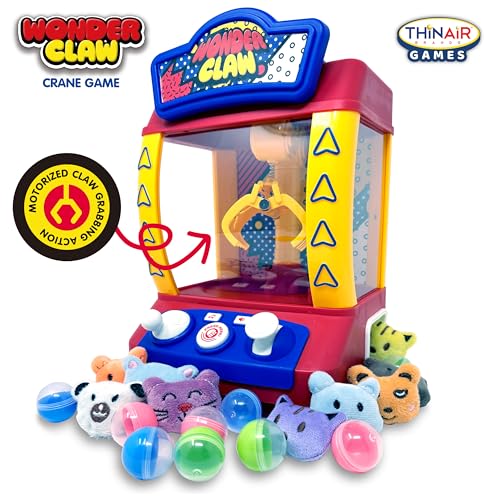 Claw Machine Crane Game with 9 Stuffed Animal Prizes and 9 Balls N76199