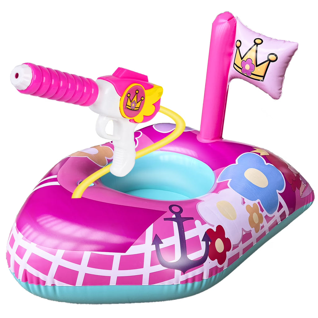 Pink Inflatable Toddler Pool Float Y580