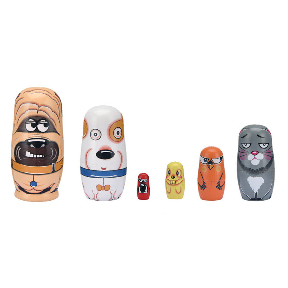 Cartoon Pet Dog Matryoshka Doll Toy Nesting Doll Toy A667