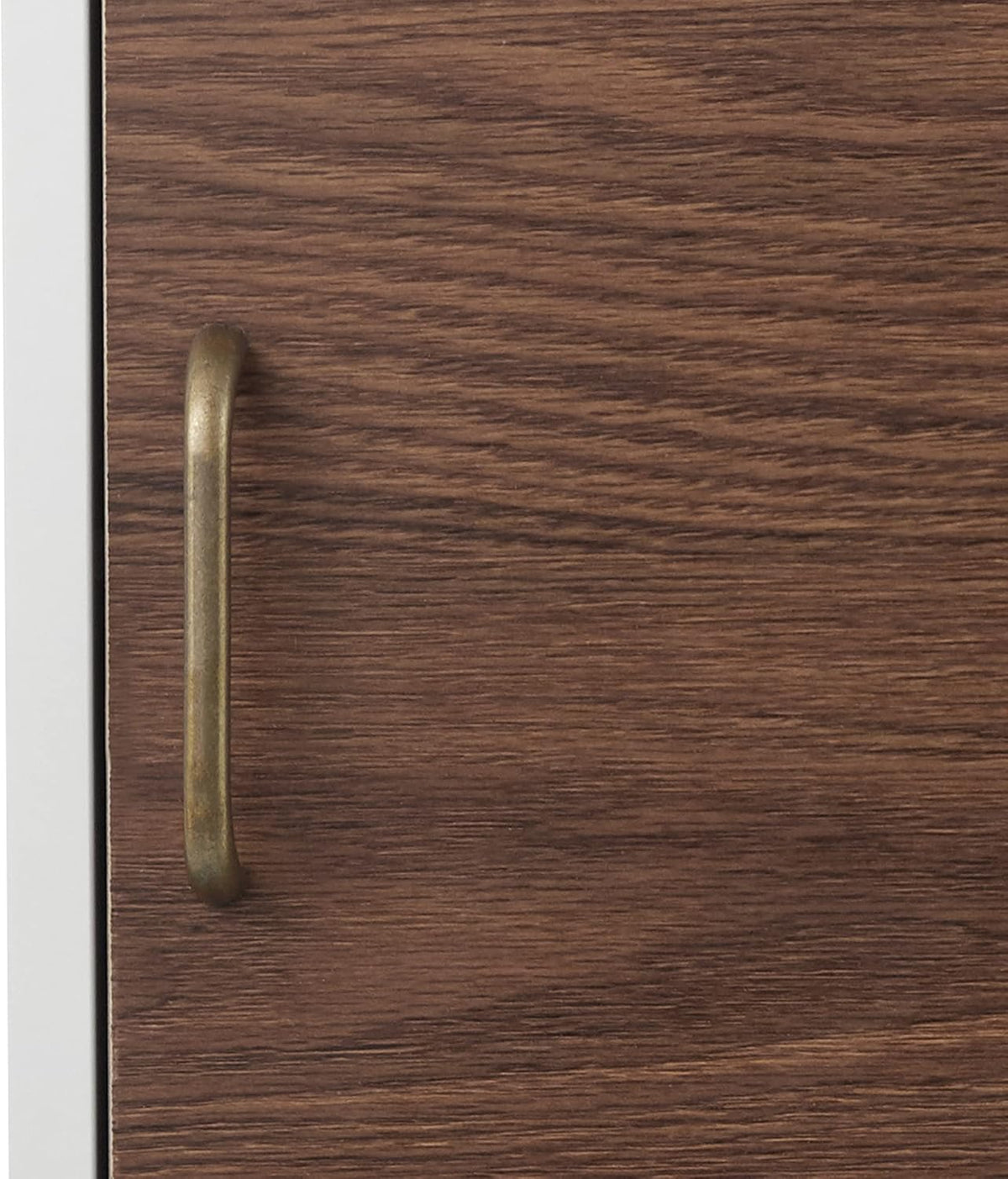 White Natural Wood Bathroom Linen Cabinet C5681
