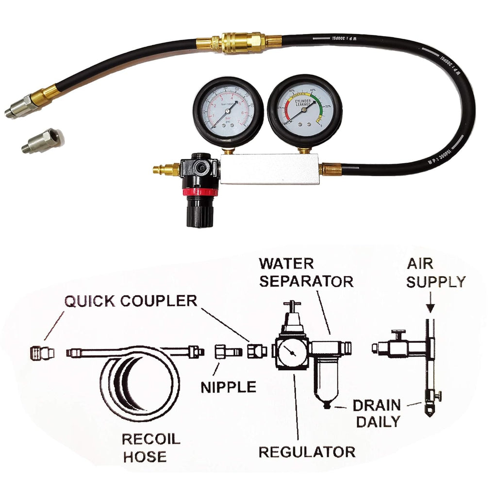 Engine Cylinder Leak Tester Gauges Set Q488