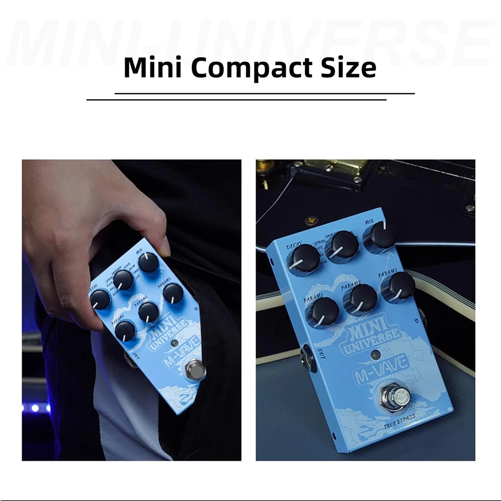 MINI UNIVERSE 9 Mode Reverb Guitar Effect Pedal W9946