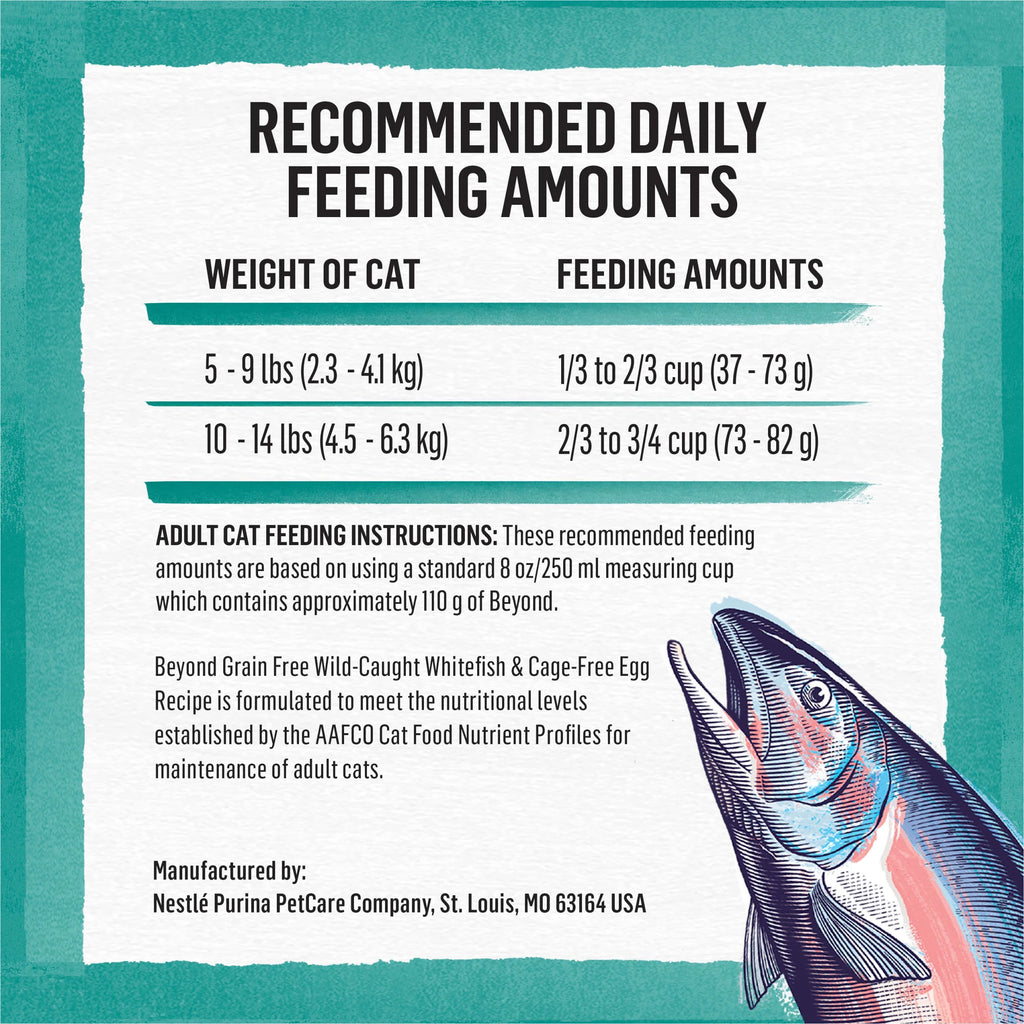 Grain Free Dry Cat Food, Whitefish & Egg Recipe, 5 lb. Bag X648955
