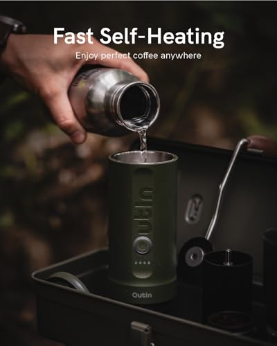Portable Electric Espresso Machine, Travel Coffee Maker, Self-Heating with USB-C, 12V, with Ground Coffee & NS Capsule F433892