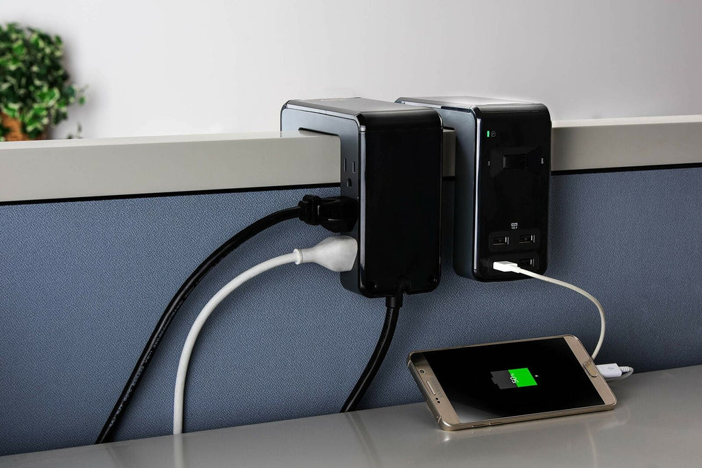 6 Outlet 4 USB SurgeArrest Power Station (Black) P315