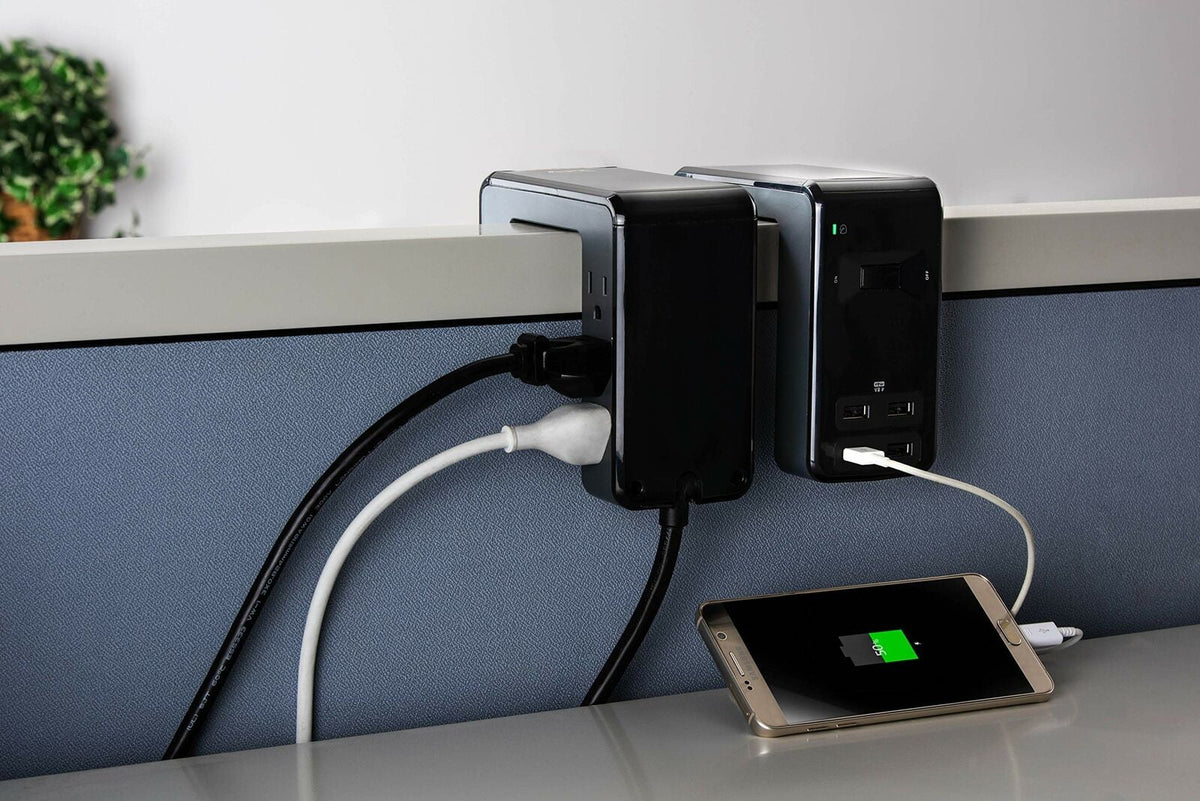6 Outlet 4 USB SurgeArrest Power Station (Black) P315