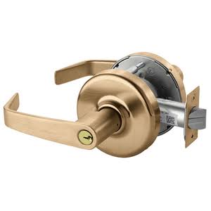 Cylindrical Lock Satin Bronze Clear Coated Q395