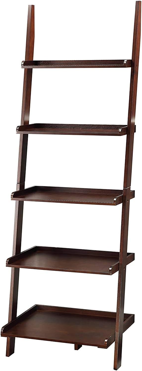 Espresso Bookshelf Ladder Z774