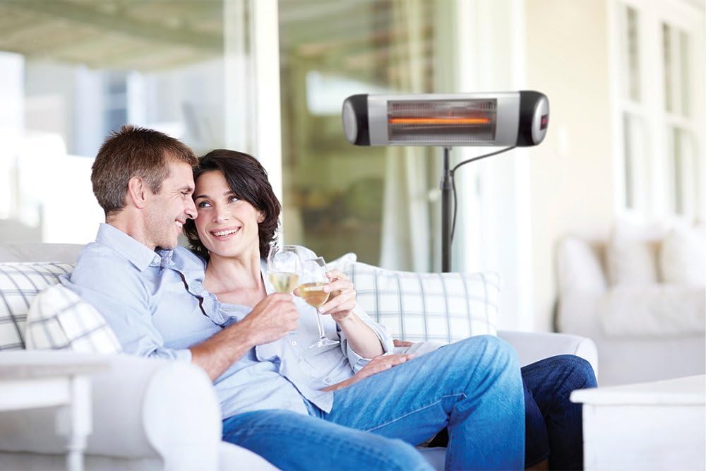 Aluminum Outdoor 3-in-1 Space Heater and Air Purifier with Digital Display and Remote Control W768