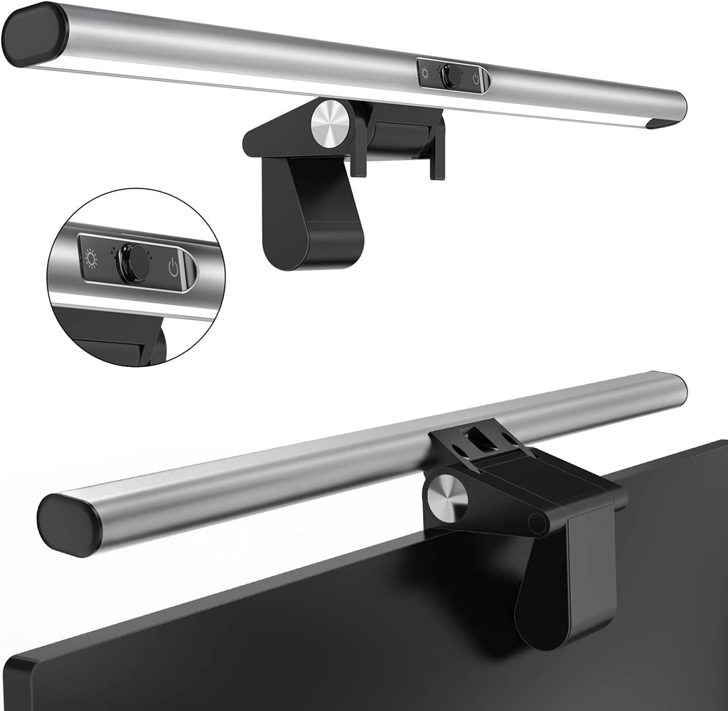 Computer Monitor Light Bar with Webcam, USB Powered, Touch Sensor, 3 Switchable Light Modes, Adjustable Brightness W9079