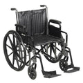 Heavy Duty Wheelchair - 20x22 / Detachable Desk Arm / Swing-Away Footrests W445090