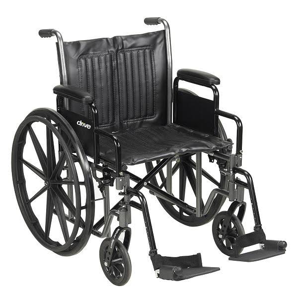 Heavy Duty Wheelchair - 20x22 / Detachable Desk Arm / Swing-Away Footrests W445090