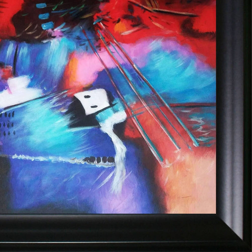 Hand Painted Framed Oil Reproduction on Canvas W8199