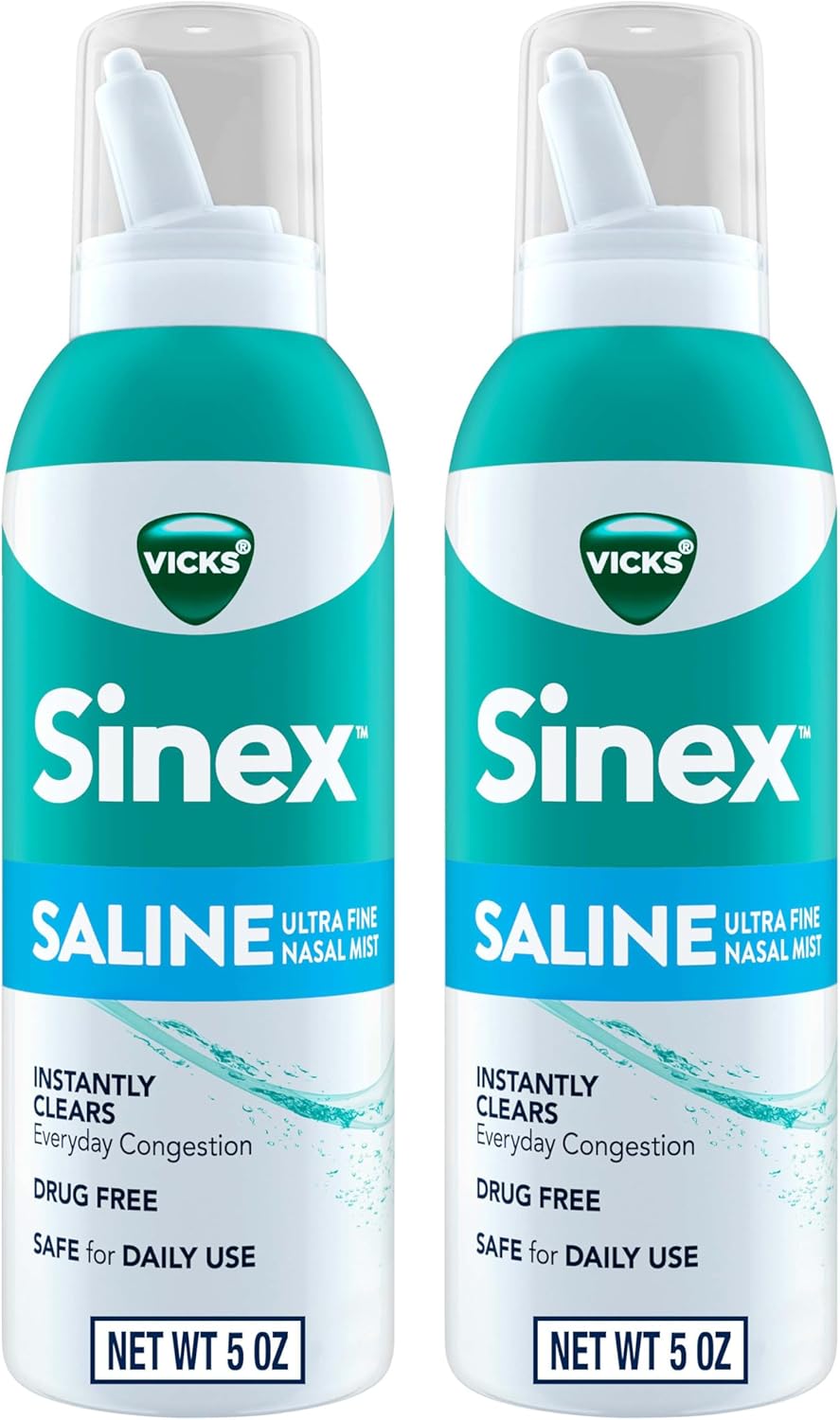 5.0 fl oz x 2 Drug Free Saline Nasal Spray S2444
