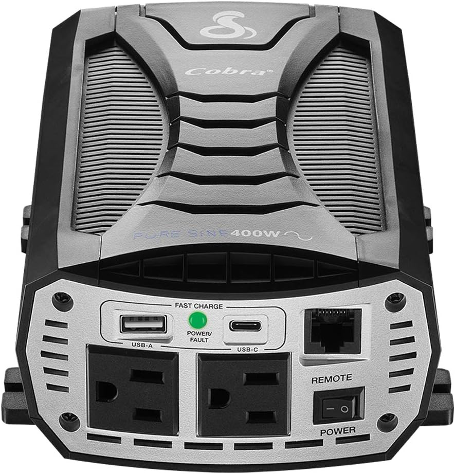 400W Power Inverter with 2 AC Outlets and 2 USB Ports L52065
