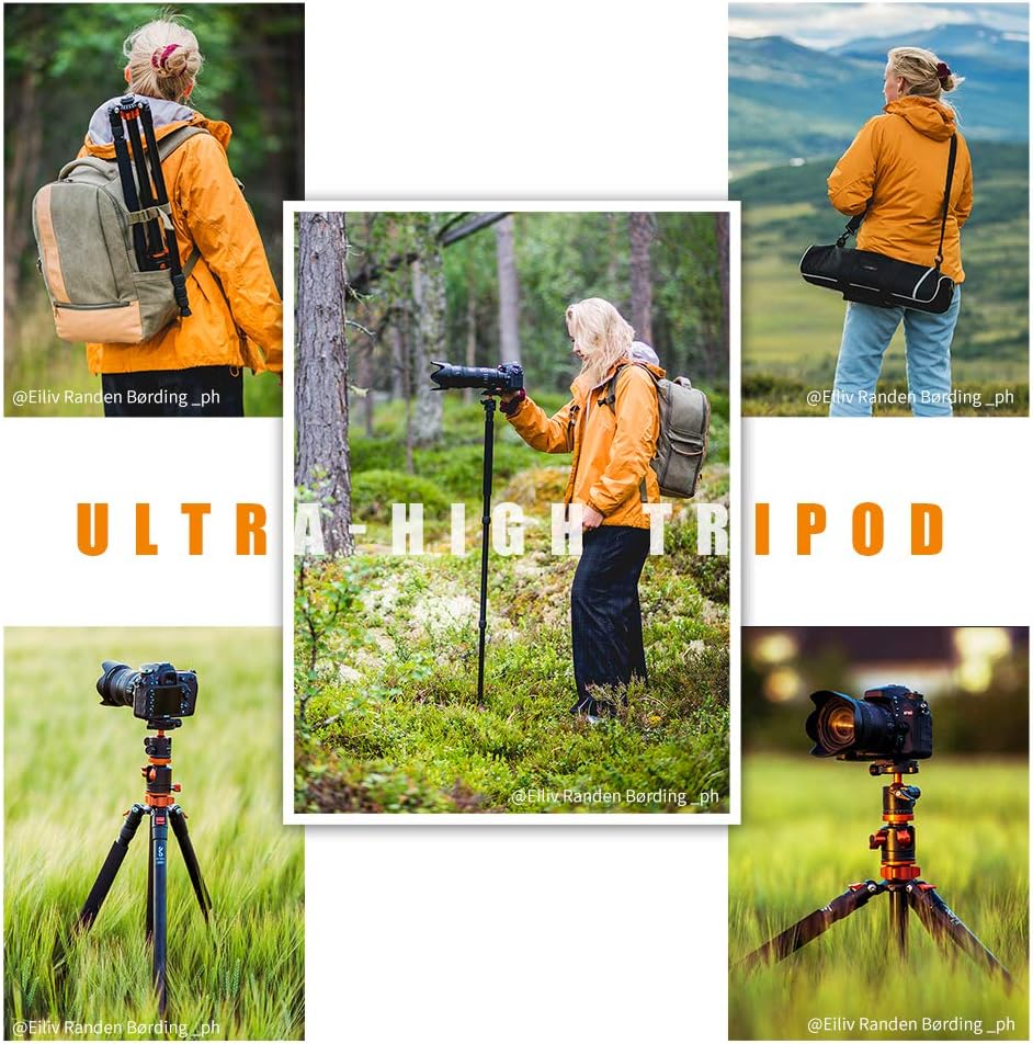 94 Inch 4 Section Aluminium Camera Tripod with 360 Degree Ball Head V55002