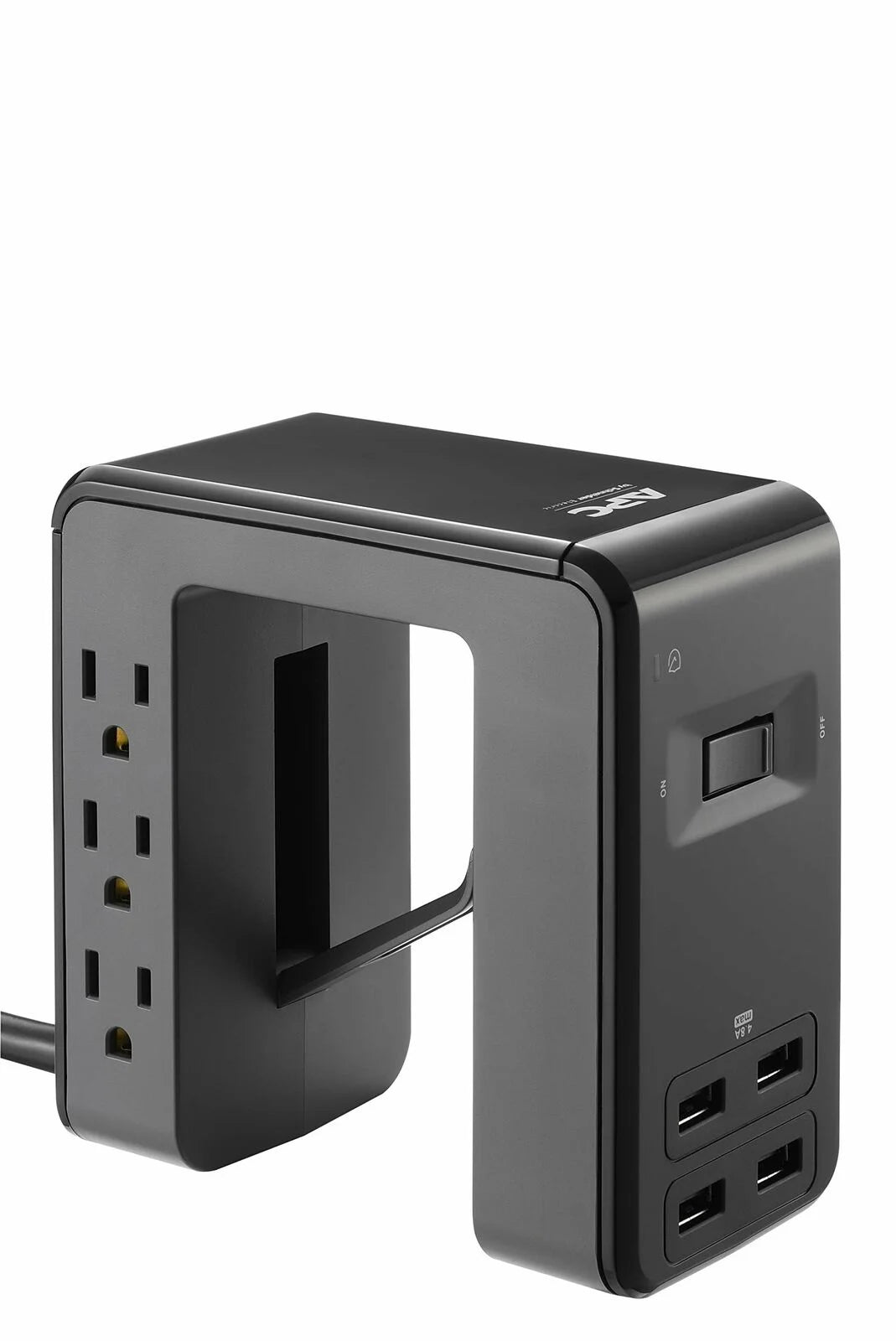 6 Outlet 4 USB SurgeArrest Power Station (Black) P315