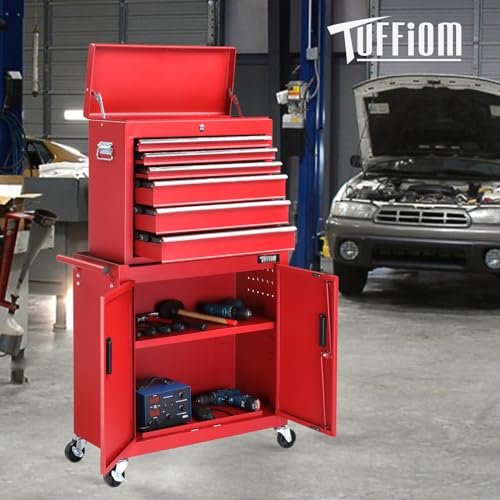 Red & Black 5-Drawer Rolling Tool Chest X584688
