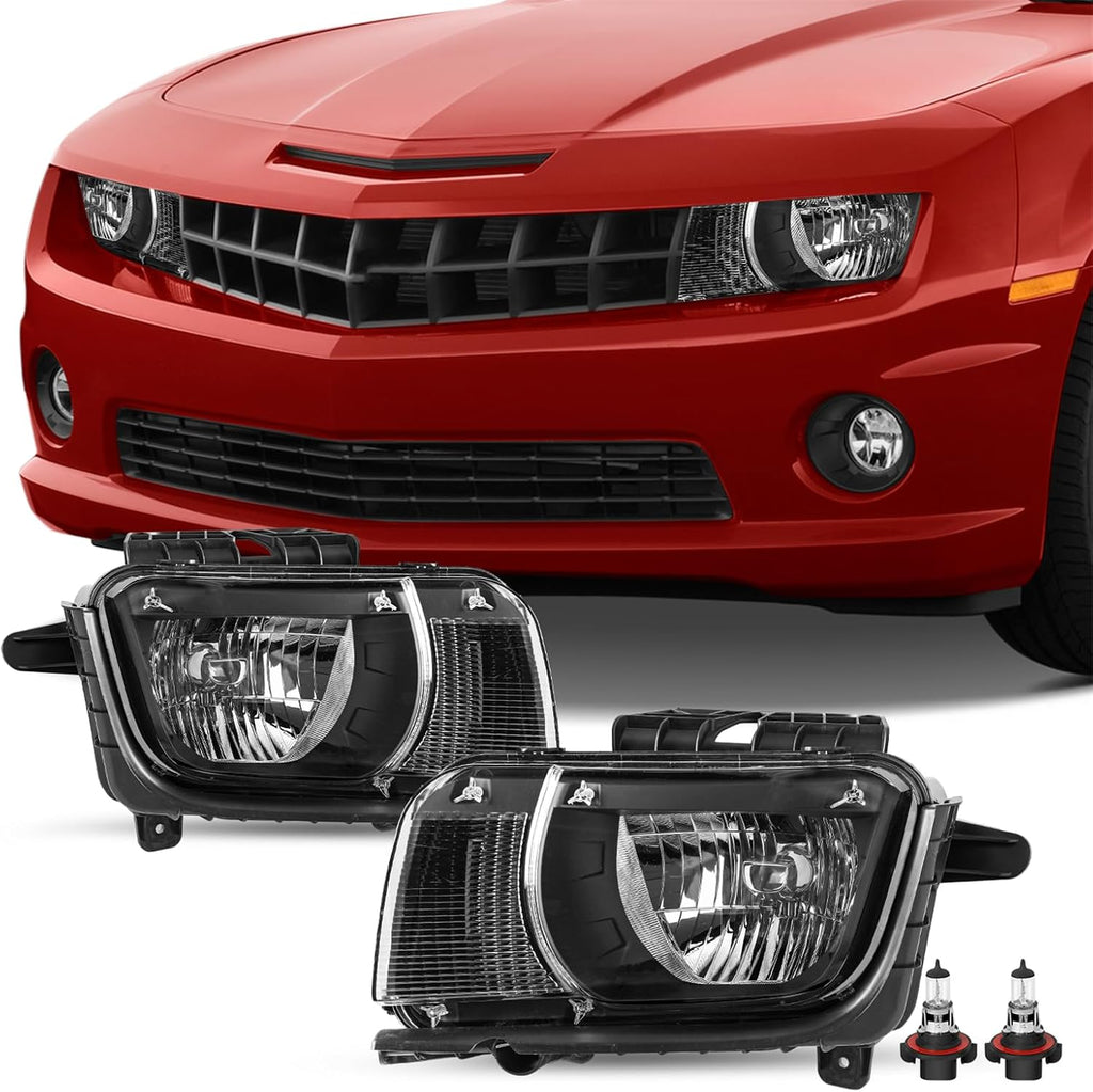 Black Housing Halogen Headlight Assembly for Chevy Camaro R46382