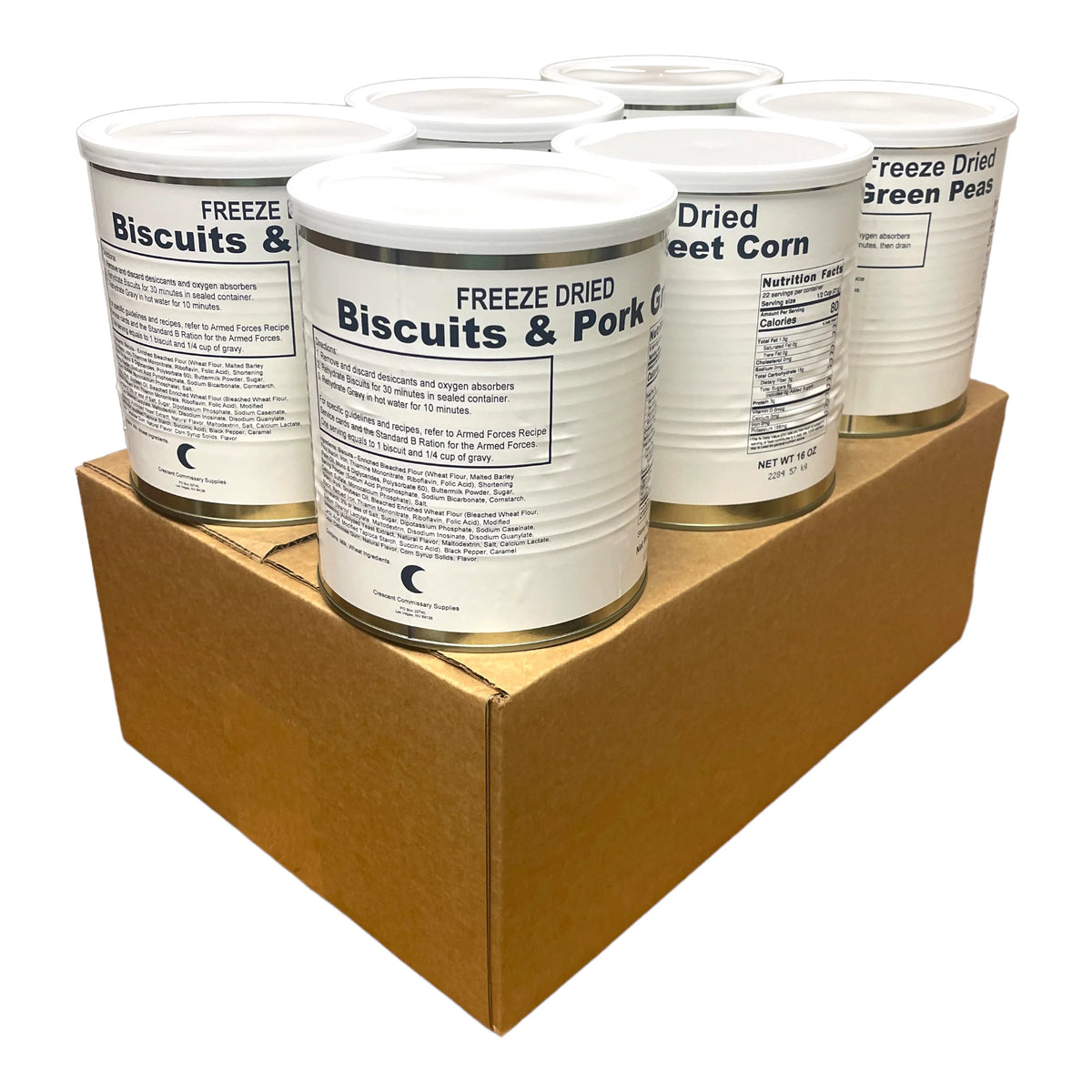Freeze Dried Food Storage Kit, 6 Cans S217