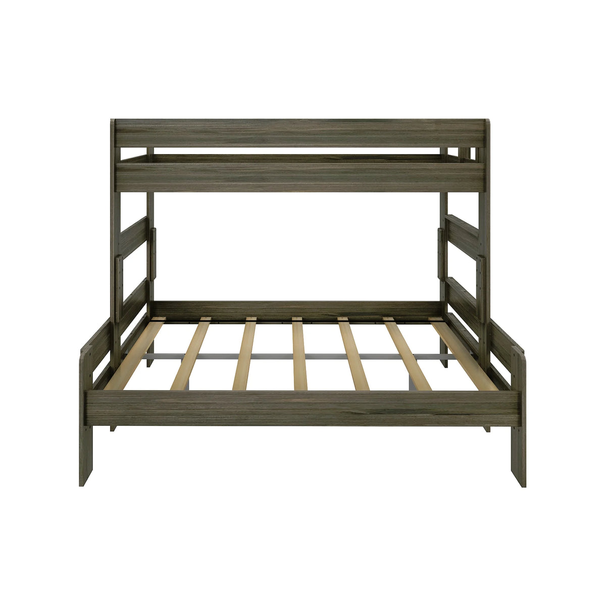 Barnwood Brown Twin XL Over Queen Platform Bunk Bed Y189338