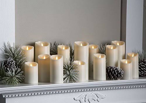 Unscented Moving Flame Candle with Timer U306
