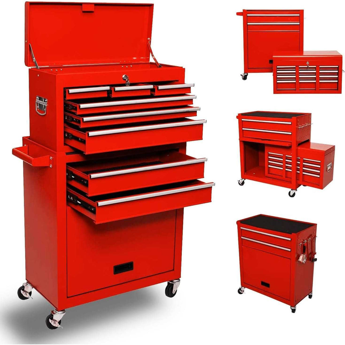 8-Drawer Rolling Tool Chest with Wheels F1502
