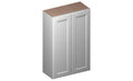 White 2 Doors 2 Shelves Wall Cabinet Y74680