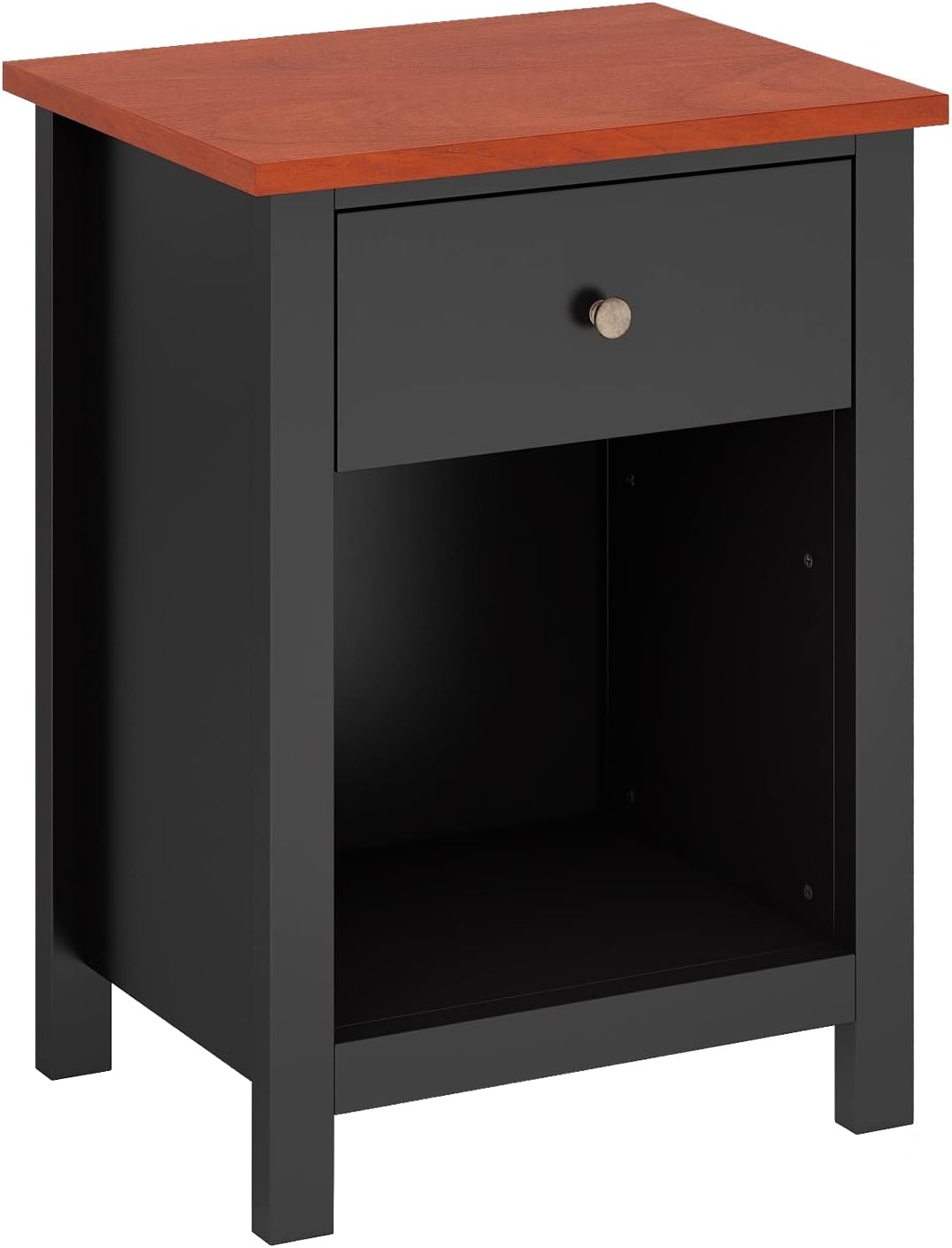 Grey 1-Drawer Wood Nightstand C766690