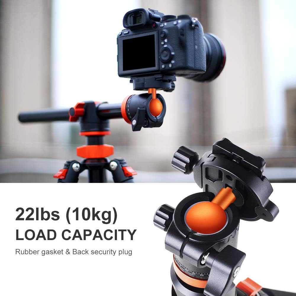 94 Inch 4 Section Aluminium Camera Tripod with 360 Degree Ball Head V55002
