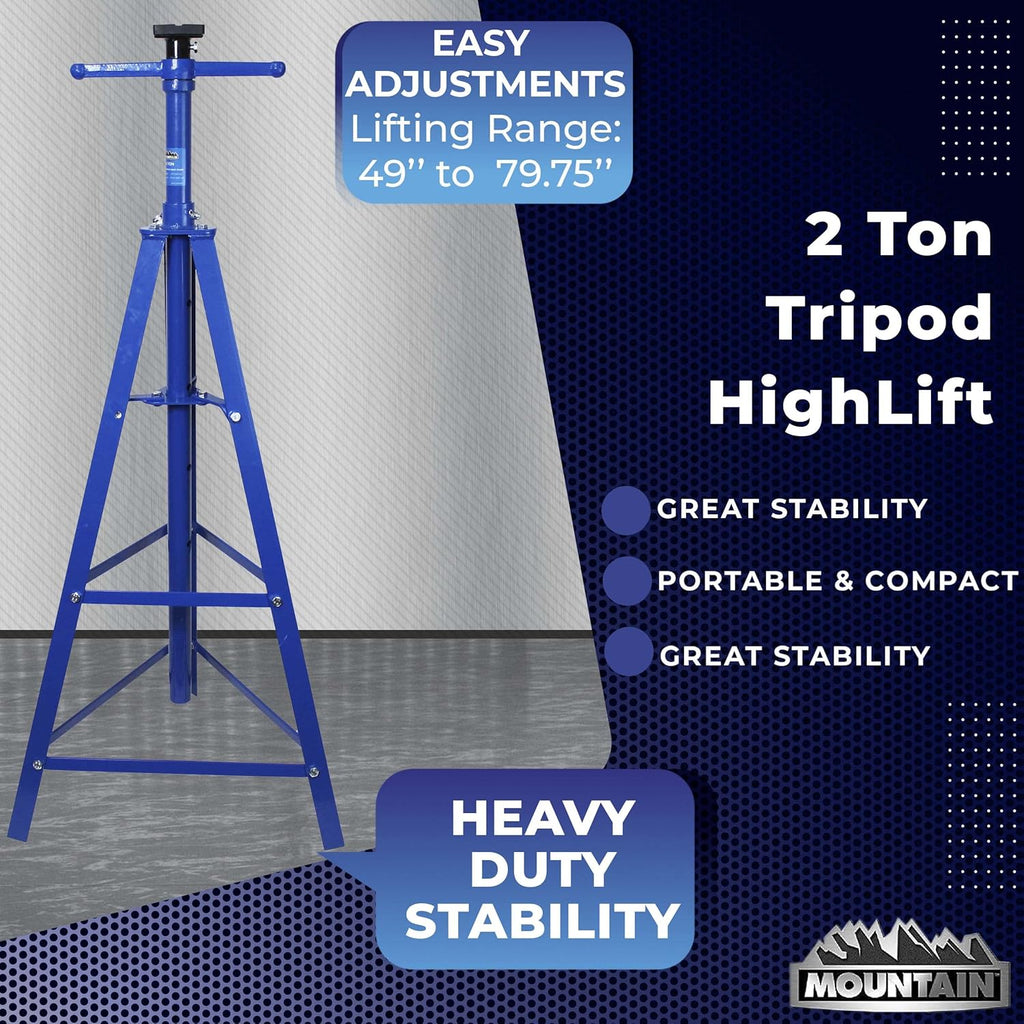 2 Ton Tripod Underhoist Stand S7751