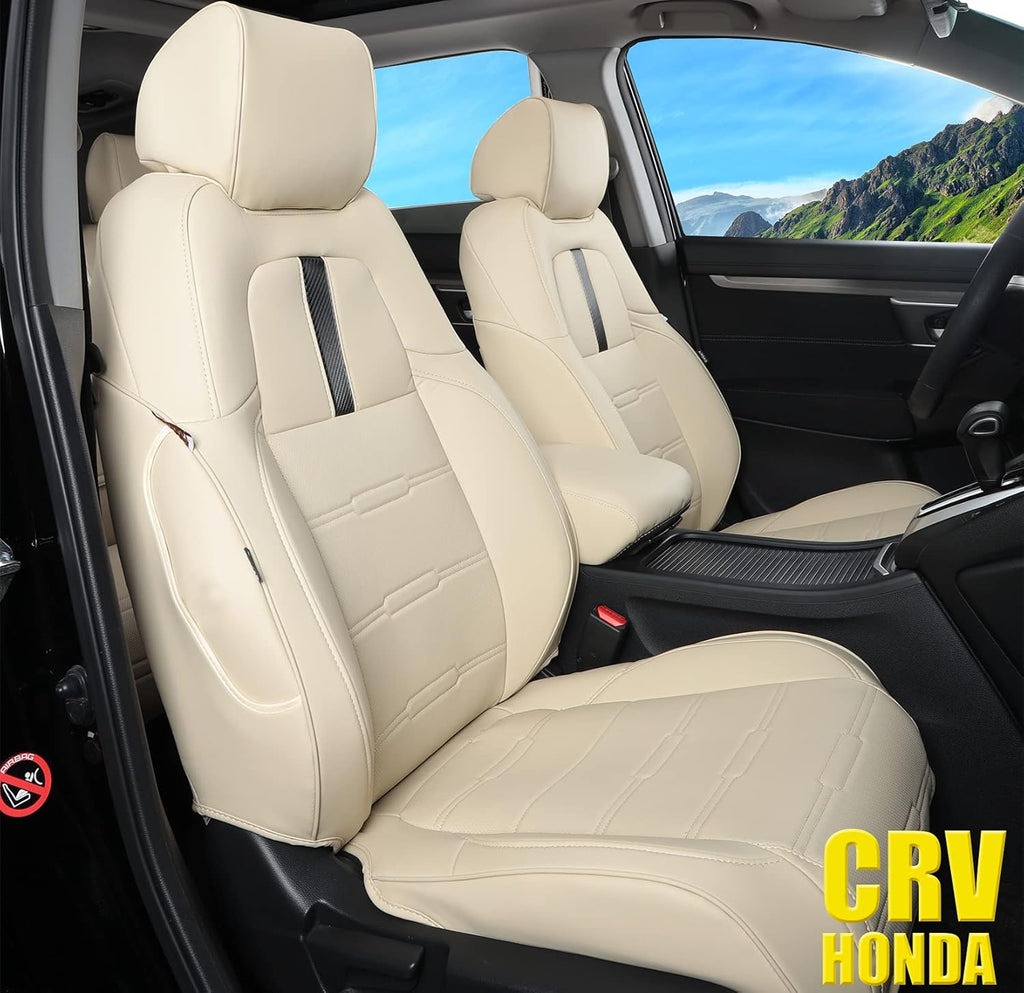 Custom Fit Waterproof Faux Leather Car Seat Covers Full Set W16837