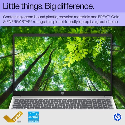 15.6 inch Laptop with HD Touchscreen Display, AMD Ryzen 5 7520U, 8 GB RAM, 512 GB SSD, AMD Radeon Graphics, Windows 11 Home, Natural Silver Y321511