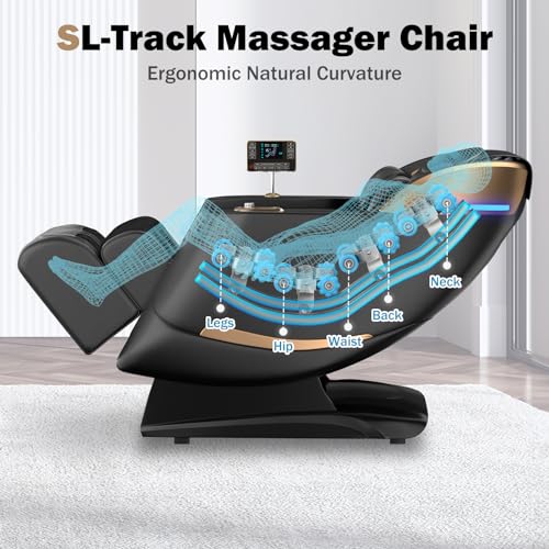 Massage Chair with Zero Gravity SL-Track Shiatsu C194556